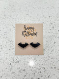 Bat Studs, Halloween Earrings, Fall Jewelry