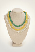 Beaded Gemstone Necklace w/ Spacer Beads