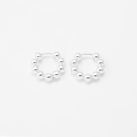Bubble Huggie Hoop Earrings
