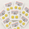 Softball Stud Earrings – Sports Earrings