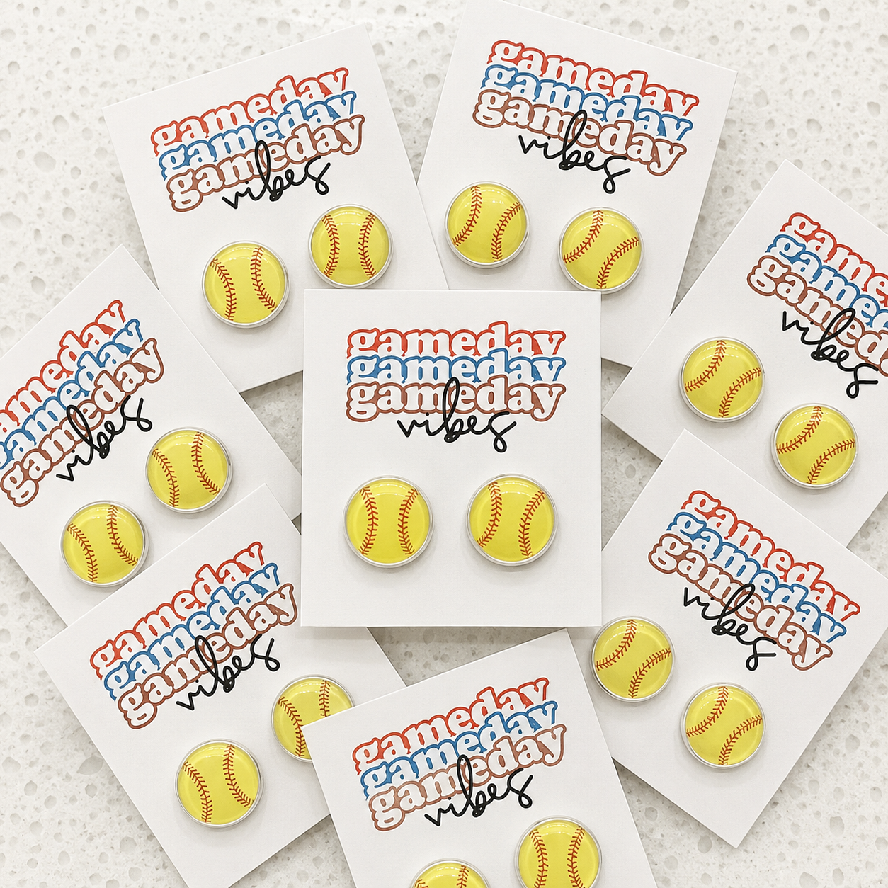 Softball Stud Earrings – Sports Earrings