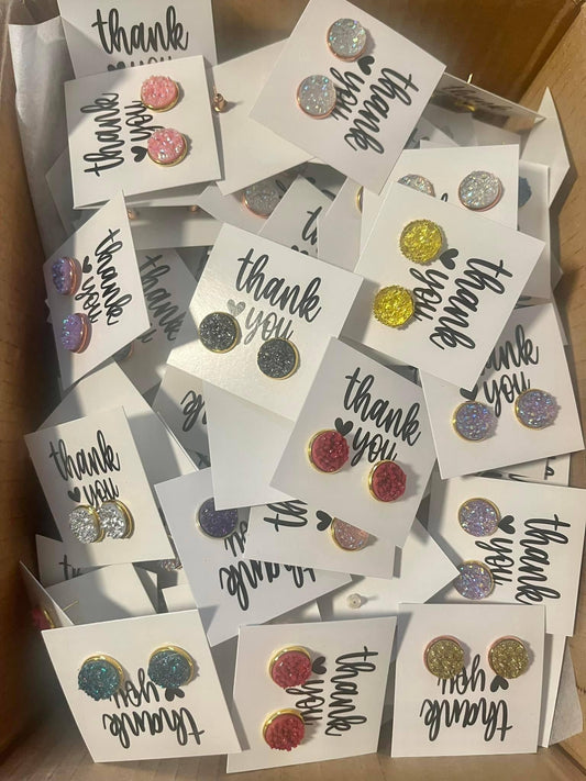 Thank You Stud Earrings - Wholesale