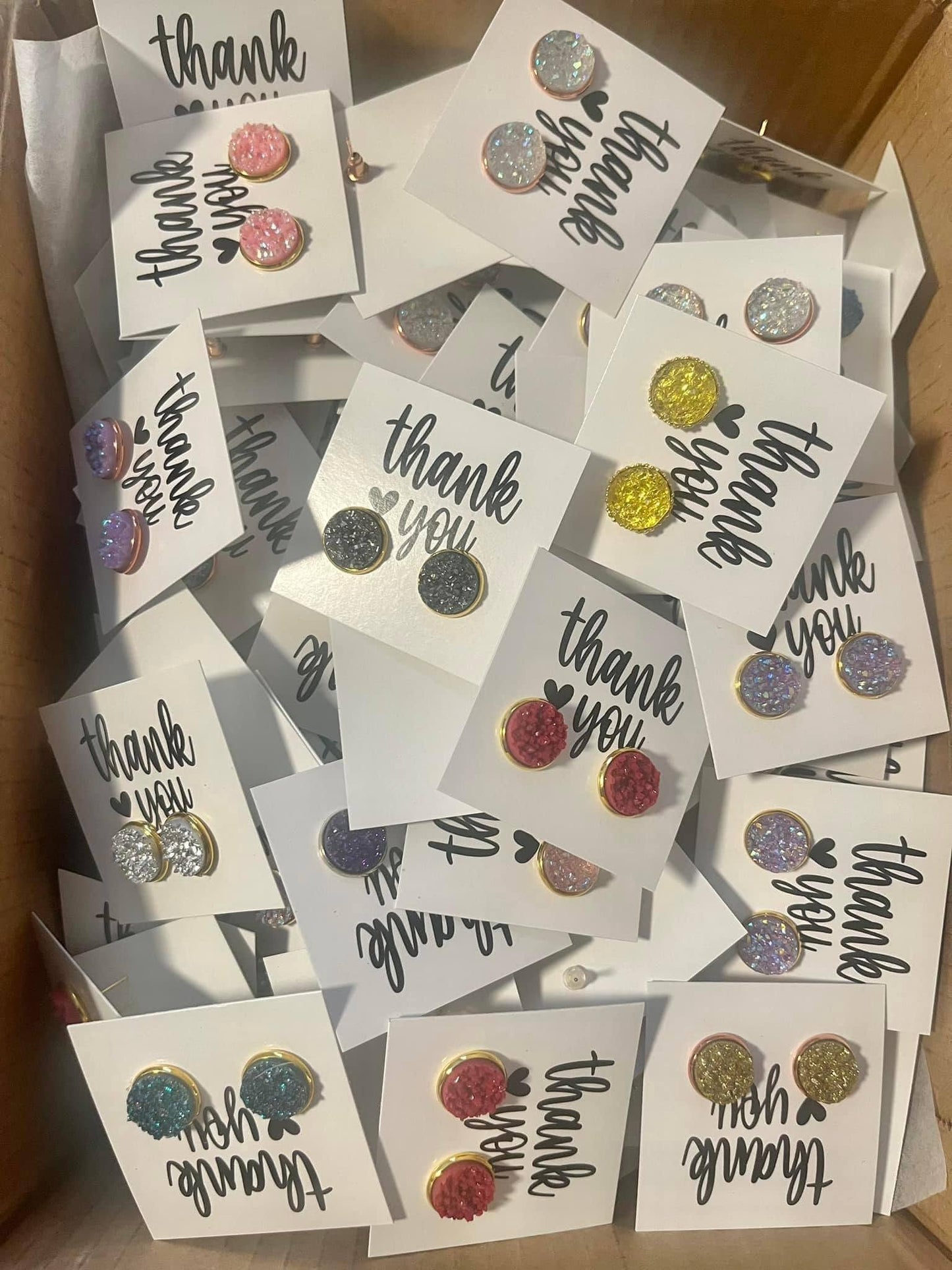 Thank You Stud Earrings - Wholesale