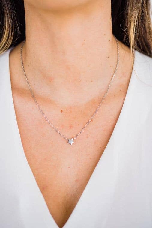 Silver Star Necklace