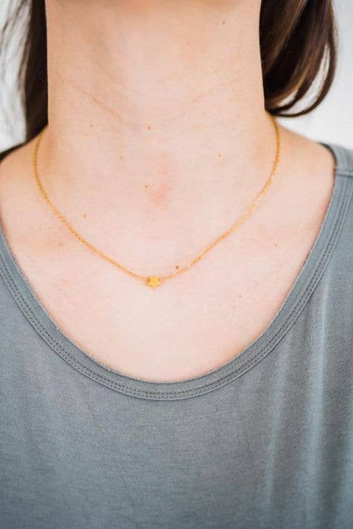 Gold Star Necklace