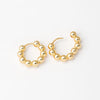 Bubble Huggie Hoop Earrings